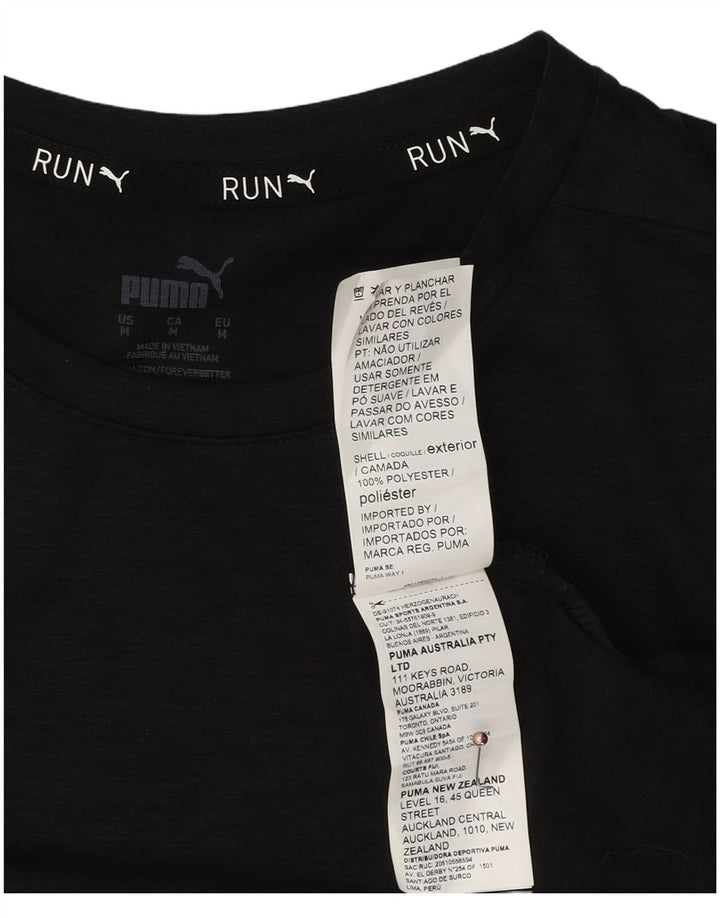 Ανδρικό T-Shirt Puma Τοπ μεσαίο μαύρο πολυεστέρα
