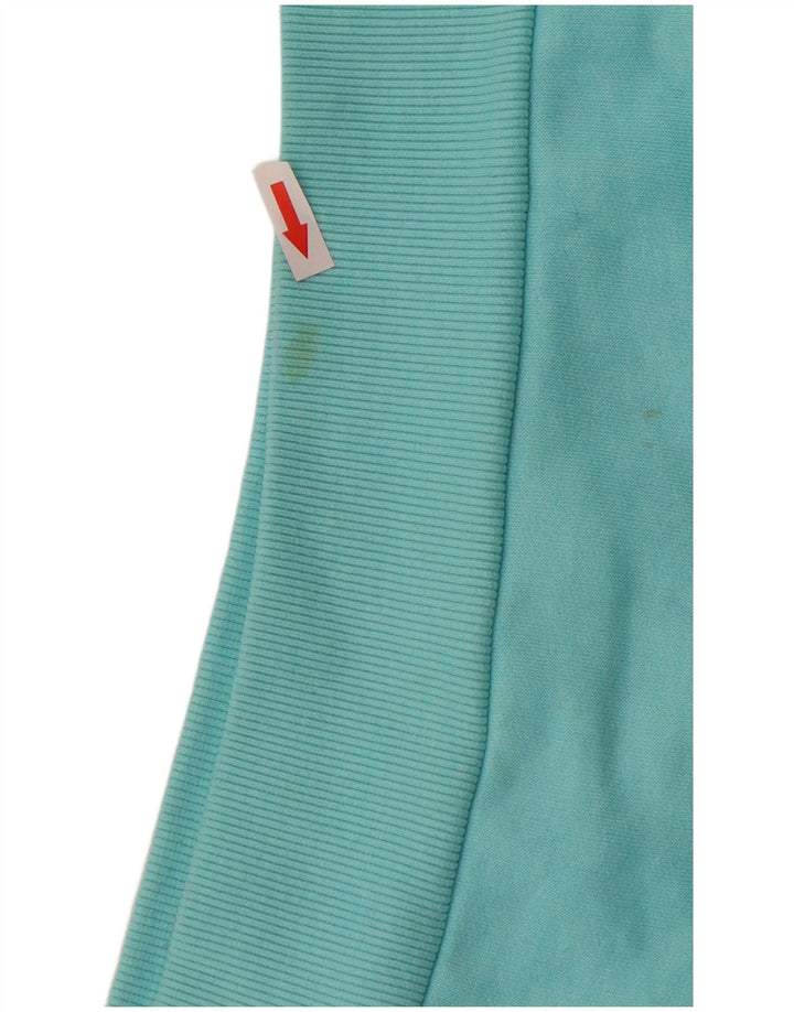 WEIRD FISH Γυναικείο γραφικό μπλούζα με κουκούλα UK 10 Μικρό τιρκουάζ βαμβάκι