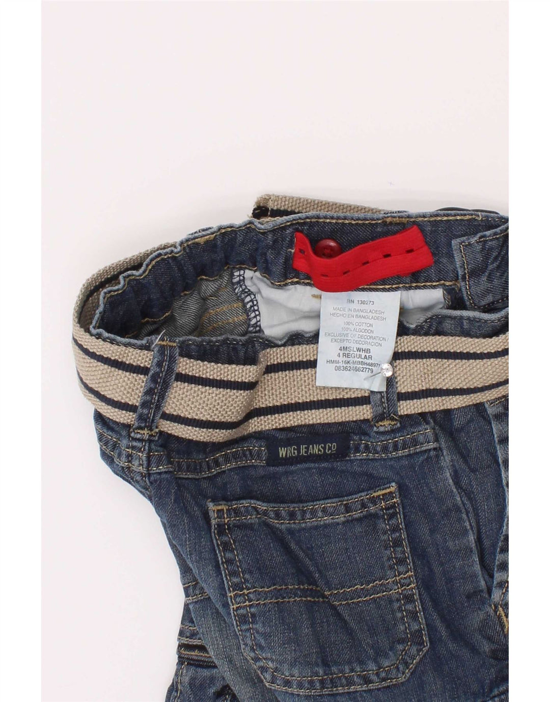 Τζιν σορτς Wrangler Boys Cargo 3-4 ετών W22 Μπλε βαμβακερό