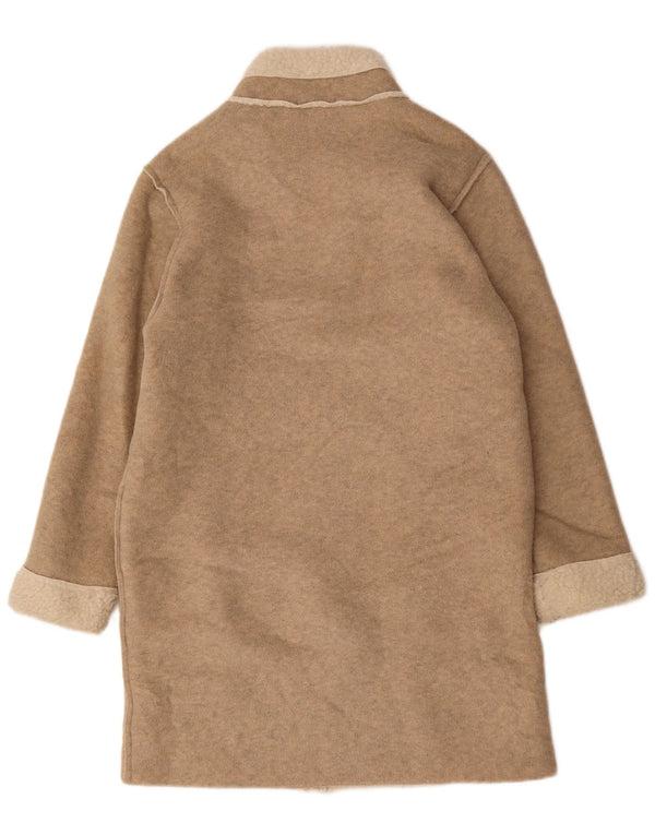 Marks & Spencer Γυναικείο παλτό Sherpa Oversized UK 10 Small Beige Flecked