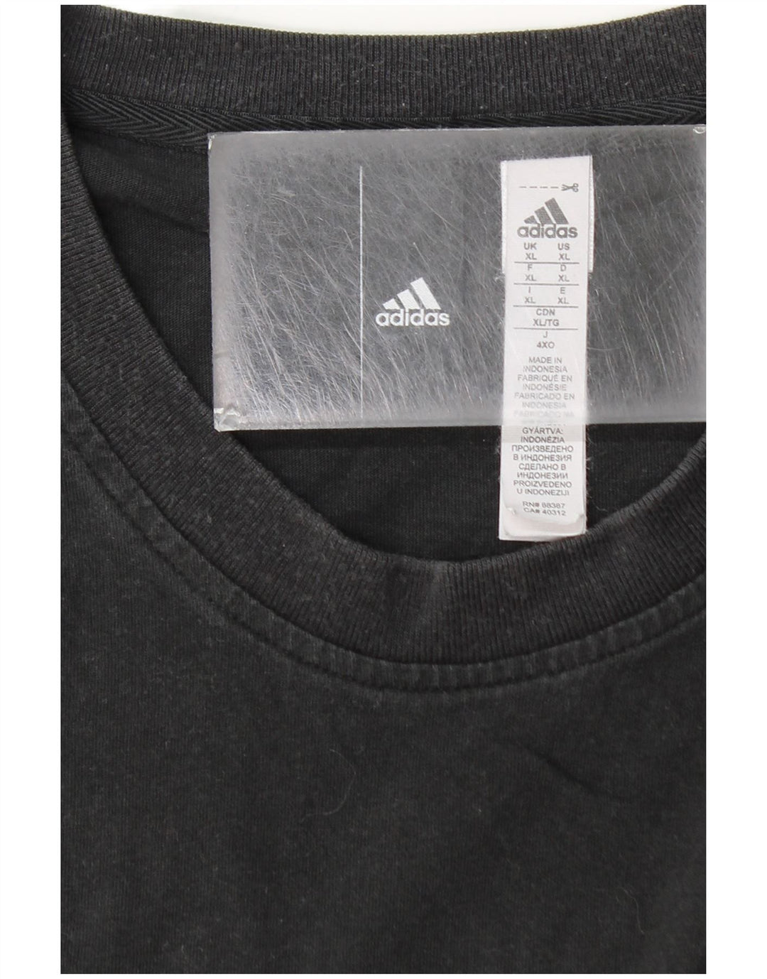 Ανδρικό T-Shirt ADIDAS Top XL Μαύρο βαμβακερό
