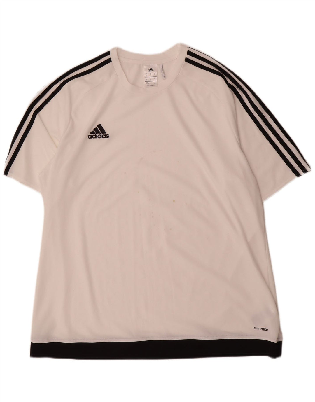 Ανδρικό T-Shirt Climalite Adidas Top XL White Colourblock Polyester