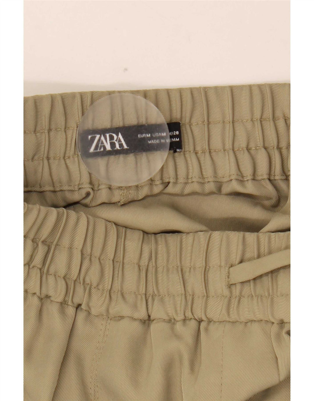 Zara Γυναικείο Joggers Casual Παντελόνι Medium W28 L26 Khaki Polyester