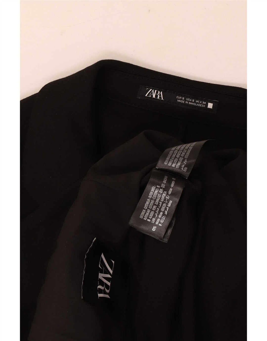 Zara Ανδρικό σακάκι blazer 2 κουμπιών UK 36 Small Black Viscose Classic