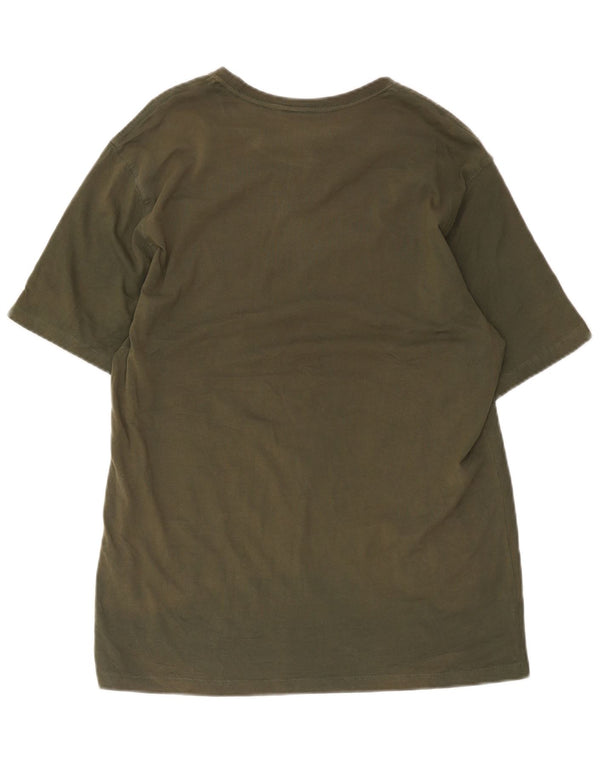 Champion Ανδρικό γραφικό T-Shirt Top XL Khaki Cotton