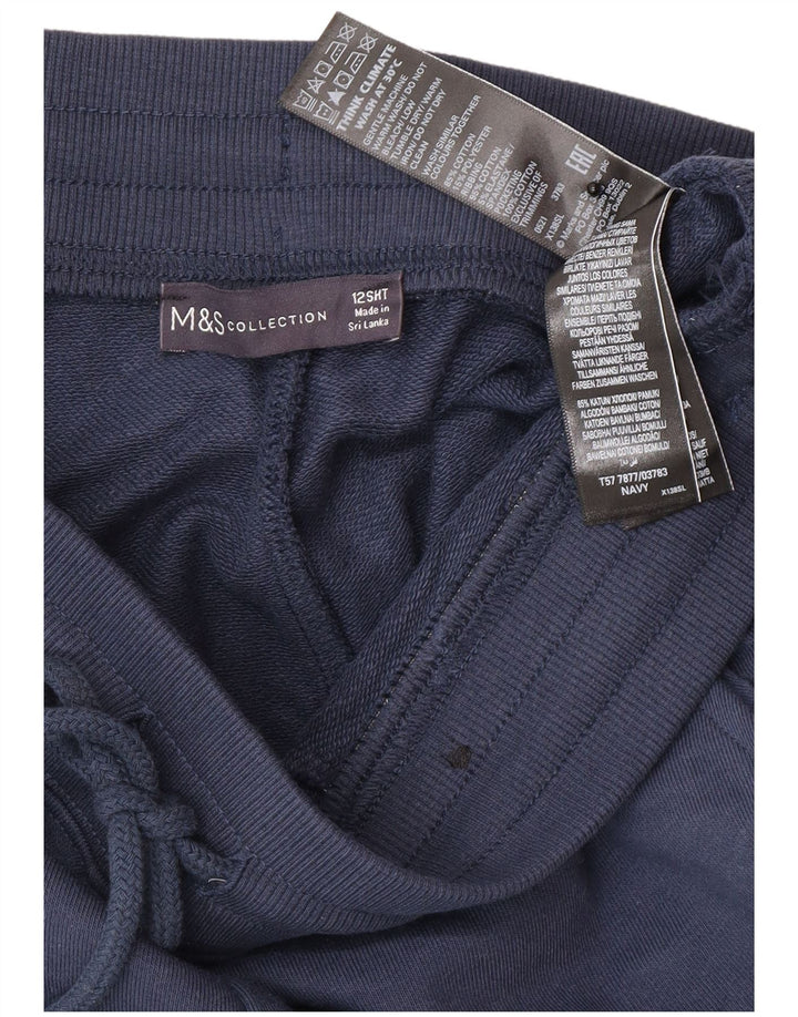Marks & Spencer Γυναικεία φόρμα παντελόνια Joggers UK 12 Medium Navy Blue