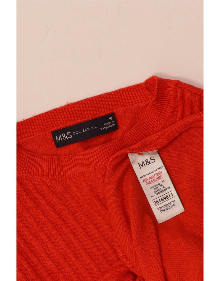 Marks & Spencer Γυναικείο πουλόβερ με λαιμόκαυστο UK 10 Small Orange