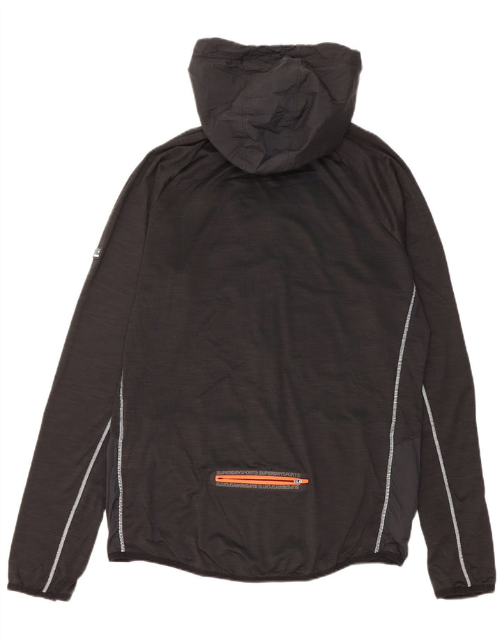 Superdry Ανδρική αθλητική φόρμα με γραφική φόρμα Top Jacket Large Μαύρο