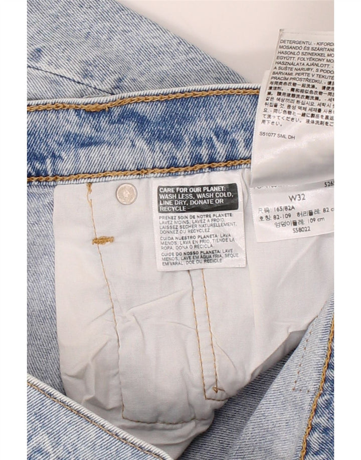 LEVI'S Womens Distressed Denim Shorts W32 Large Blue Cotton Vintage Levi's and Second-Hand Levi's from Messina Hembry 