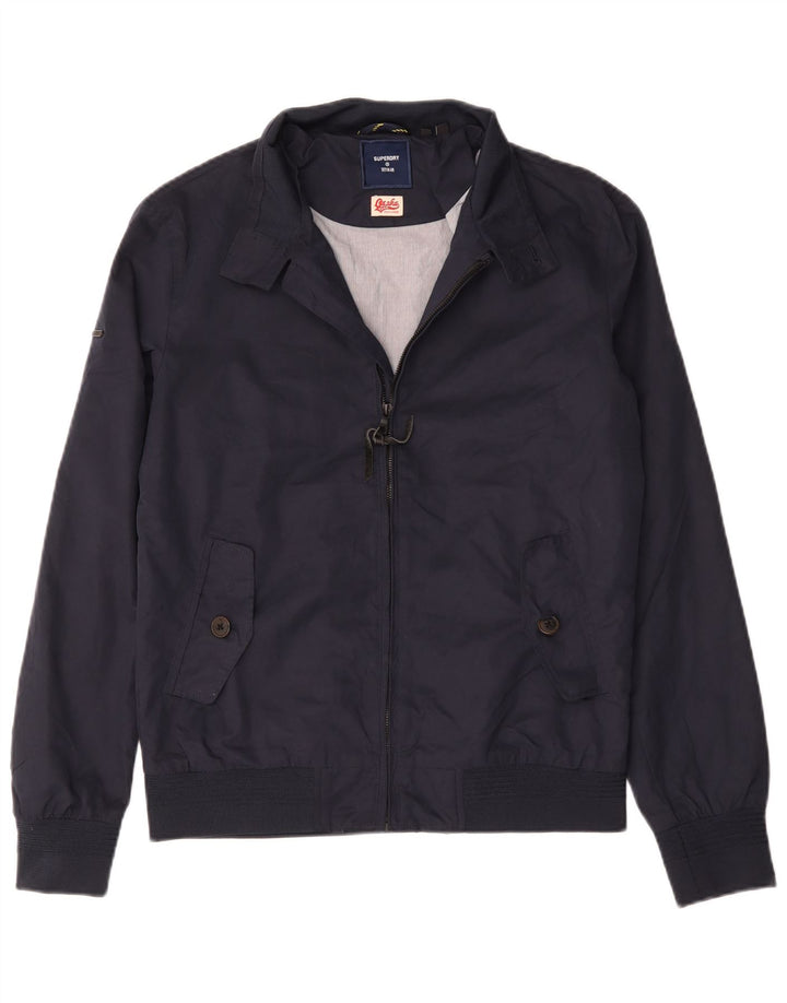 Ανδρικό μπουφάν Superdry Bomber UK 36 Small Navy Blue Cotton
