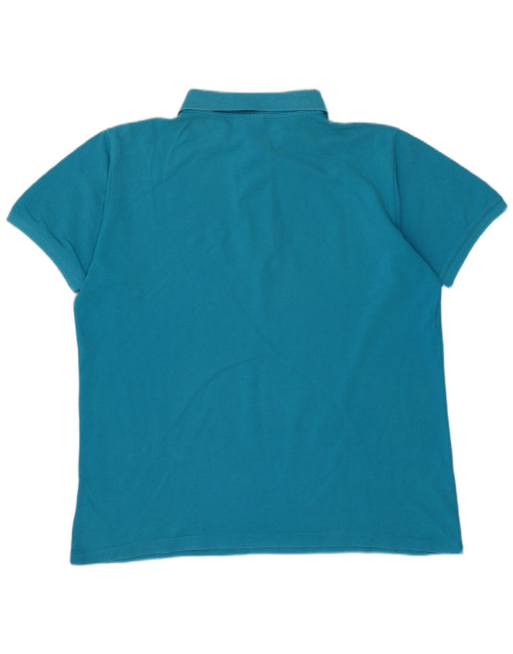 Ανδρικό μπλουζάκι πόλο LACOSTE Νούμερο 4 Μεσαίο Μπλε Βαμβακερό