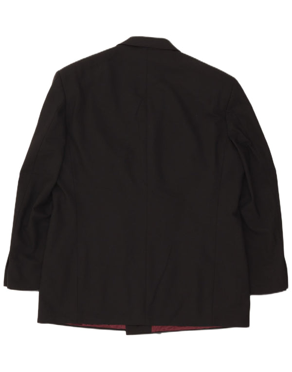 Marks & Spencer Ανδρικό σακάκι με διπλό στήθος UK 44 XL μαύρο πολυεστέρα