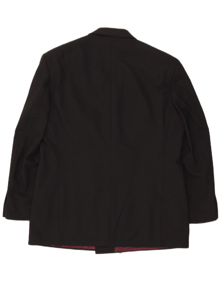 Marks & Spencer Ανδρικό σακάκι με διπλό στήθος UK 44 XL μαύρο πολυεστέρα