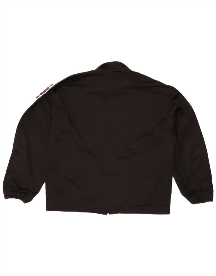 Ανδρική φόρμα γραφικών Diadora Top Jacket UK 38 Medium Black Colourblock