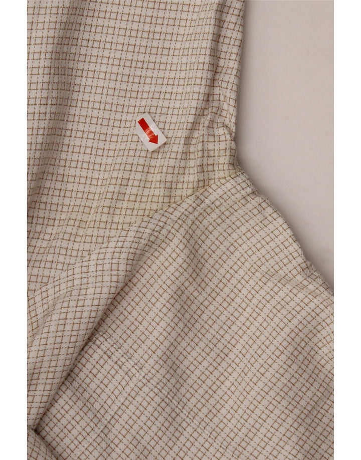 PAL ZILERI Ανδρικό πουκάμισο μέγεθος 40 15 3/4 Medium Off White Gingham
