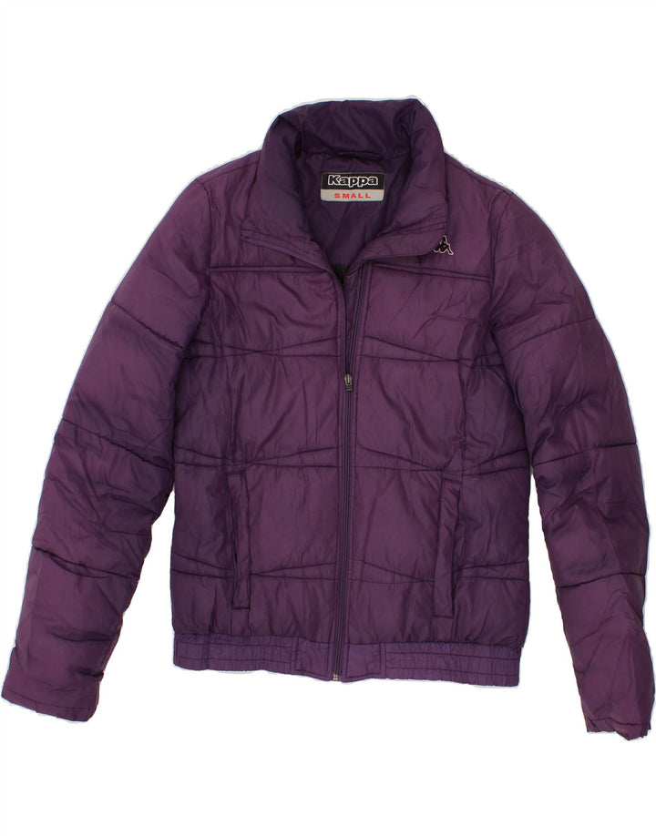 KAPPA Womens Padded Jacket UK 10 Small Purple Polyester Vintage Kappa and Second-Hand Kappa from Messina Hembry 