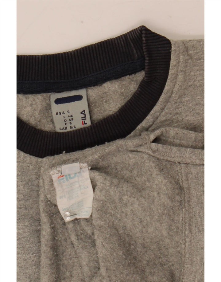 Ανδρικό γραφικό φούτερ Fila Jumper IT 48 Βαμβακερό μεσαίο γκρι