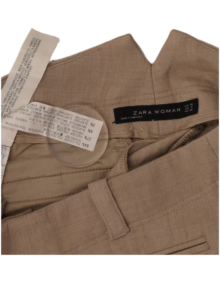 Zara γυναικείο ίσιο παντελόνι EU 38 Small W28 L29 Grey Polyester