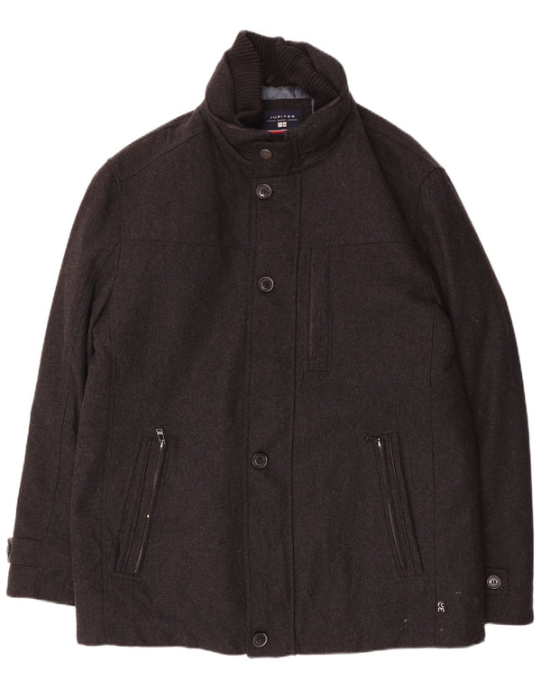 Ανδρικό πανωφόρι Jupiter UK 42 XL Γκρι μαλλί