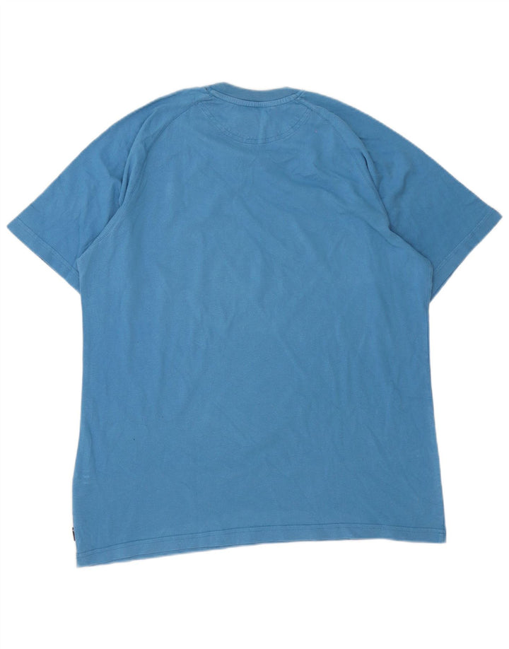 Ανδρικό T-Shirt Adidas Top από μεσαίο μπλε βαμβακερό