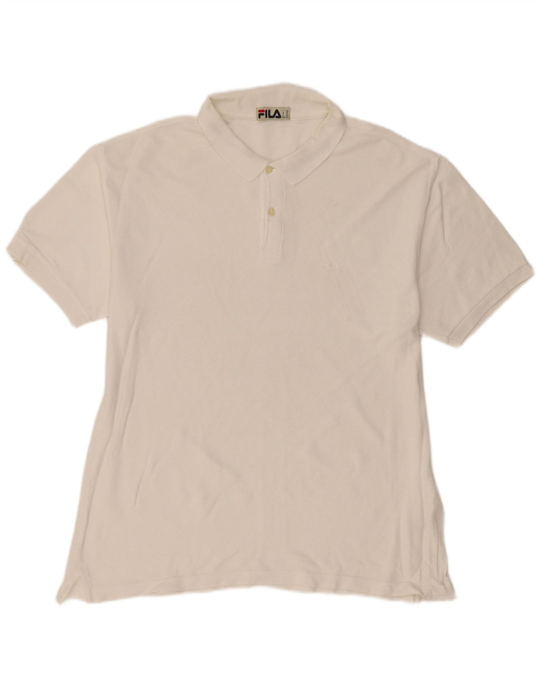 Ανδρικό μπλουζάκι πόλο FILA IT 56 2XL Λευκό