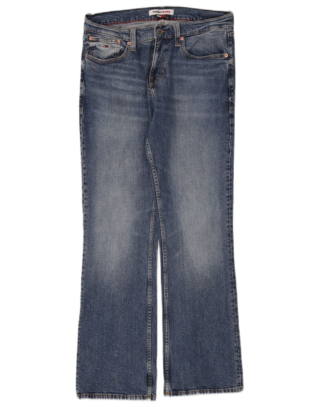 TOMMY HILFIGER Womens Ryan Regular Bootcut Jeans W30 L32 Blue Cotton