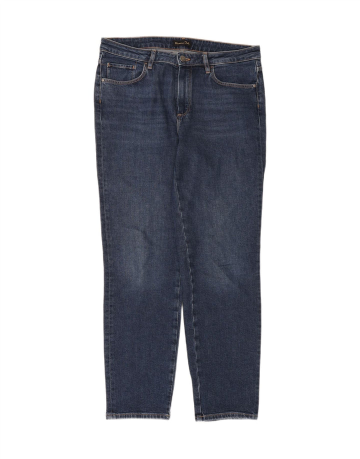 Massimo Dutti Γυναικεία Slim Jeans EU 40 Medium W30 L30 Blue Cotton
