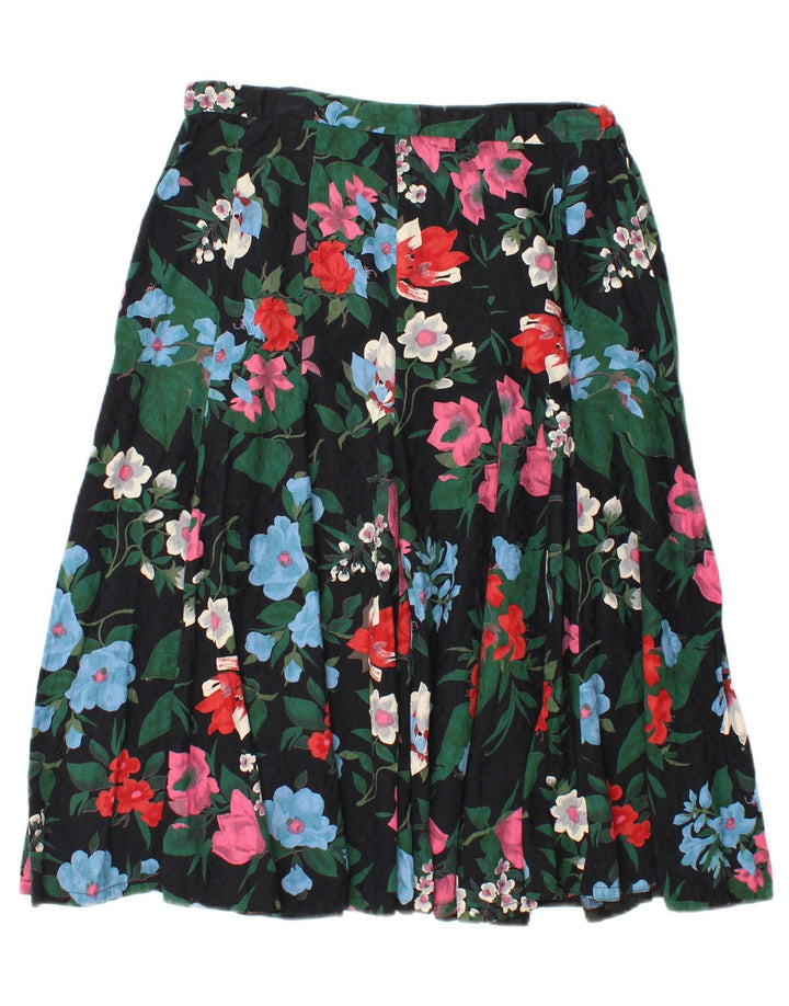 VINTAGE Womens Flared Skirt W28 Medium Multicoloured Floral Vintage Vintage and Second-Hand Vintage from Messina Hembry 