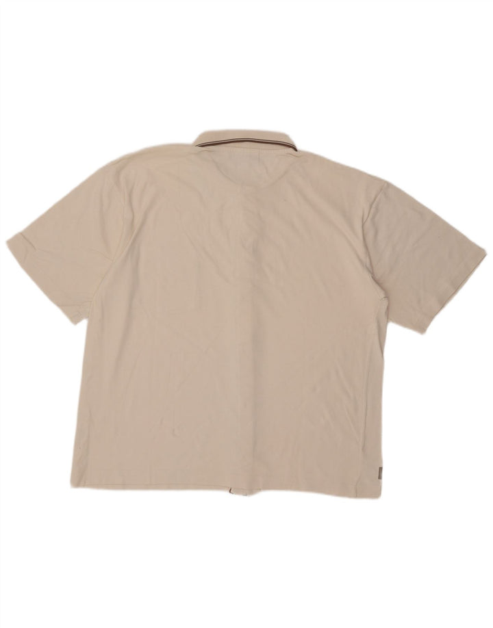 Ανδρικό κοντομάνικο πουκάμισο Reebok Loose Fit Μικρό λευκό βαμβακερό