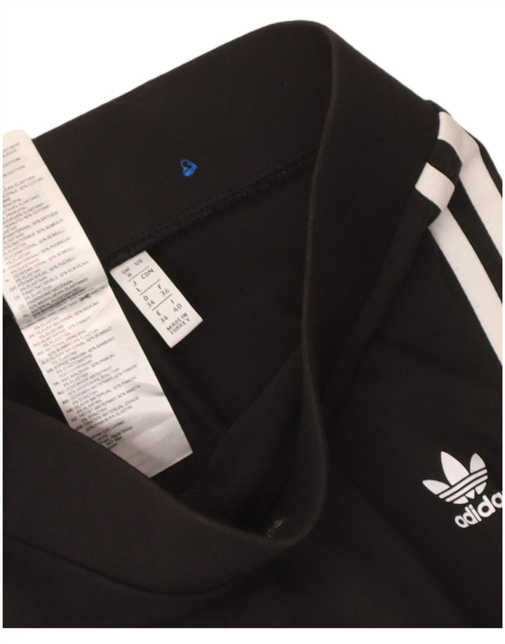 Γυναικείο κολάν Adidas UK 8 Small μαύρο βαμβακερό