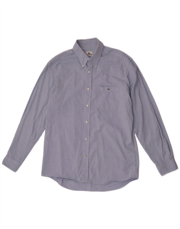 Ανδρικό πουκάμισο Lacoste νούμερο 40 Μεσαίο μπλε βαμβακερό