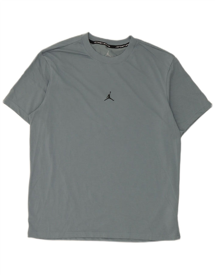 Μπλουζάκι Jordan Ανδρικό Dri Fit Τοπ μεσαίο γκρι βαμβακερό
