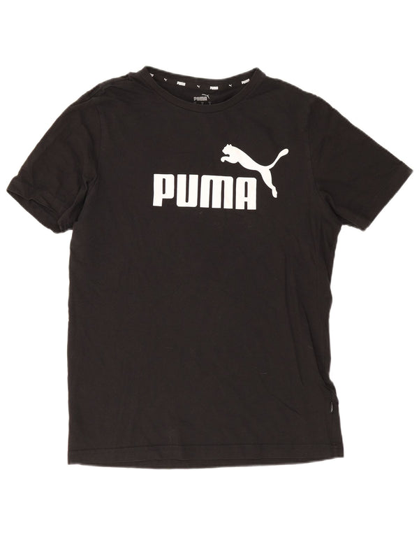 Puma Mens Graphic T-Shirt Top Small Black Cotton