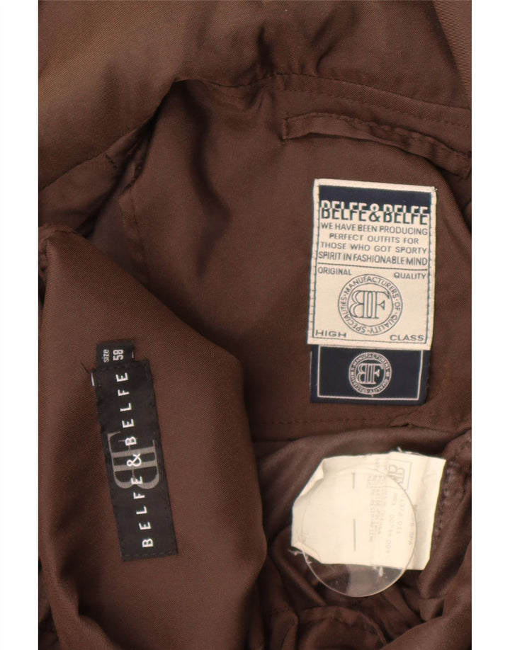 Belfe & Belfe Ανδρικό μπουφάν Parka με κουκούλα IT 58 4XL καφέ πολυαμίδιο