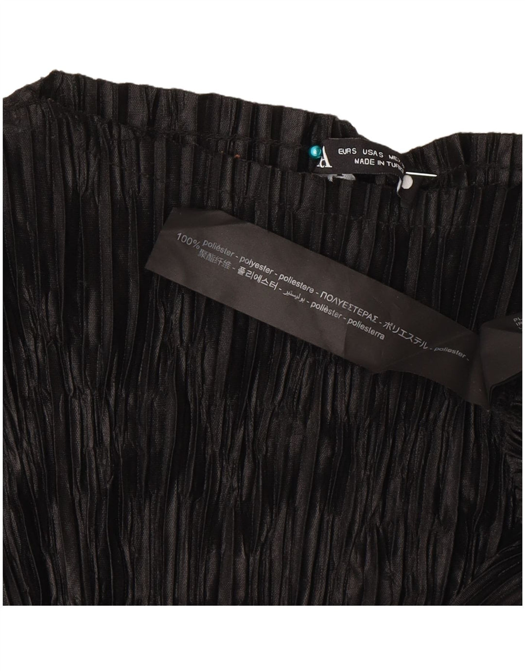 Zara Γυναικεία Μπλούζα Τοπ UK 10 Small Black Ride Polyester