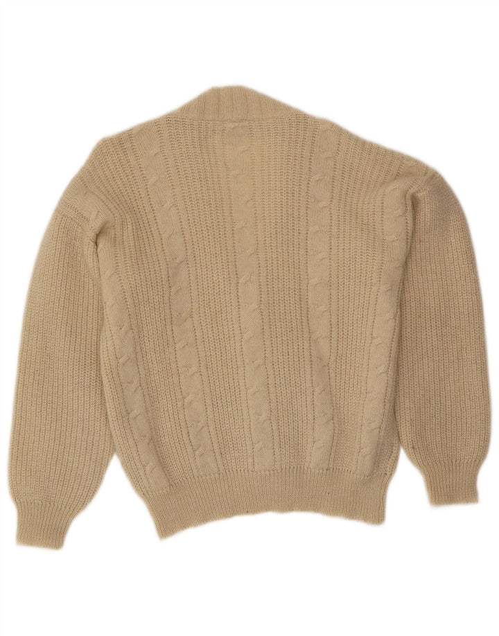 Ανδρικό πουλόβερ ζακέτα Belfe Medium Off White