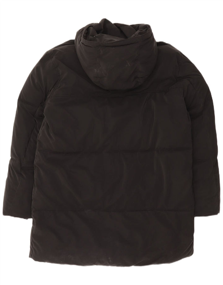 Zara Ανδρικό παλτό με κουκούλα UK 38 Medium Black