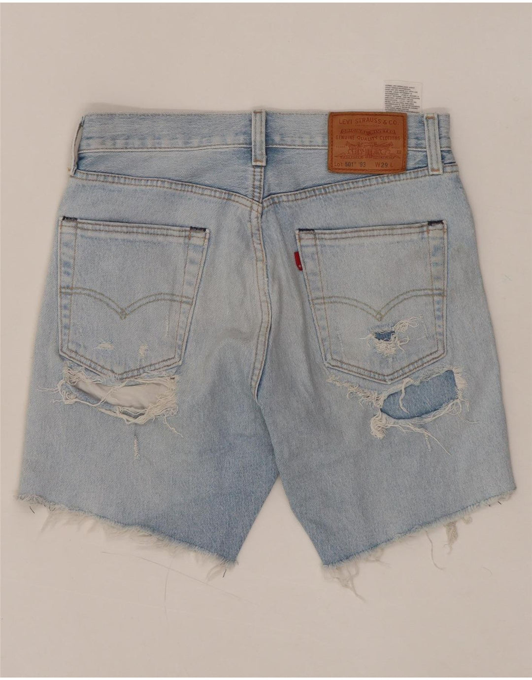 LEVI'S γυναικείο 501 ψηλόμεσο τζιν σορτς W29 μεσαίο μπλε