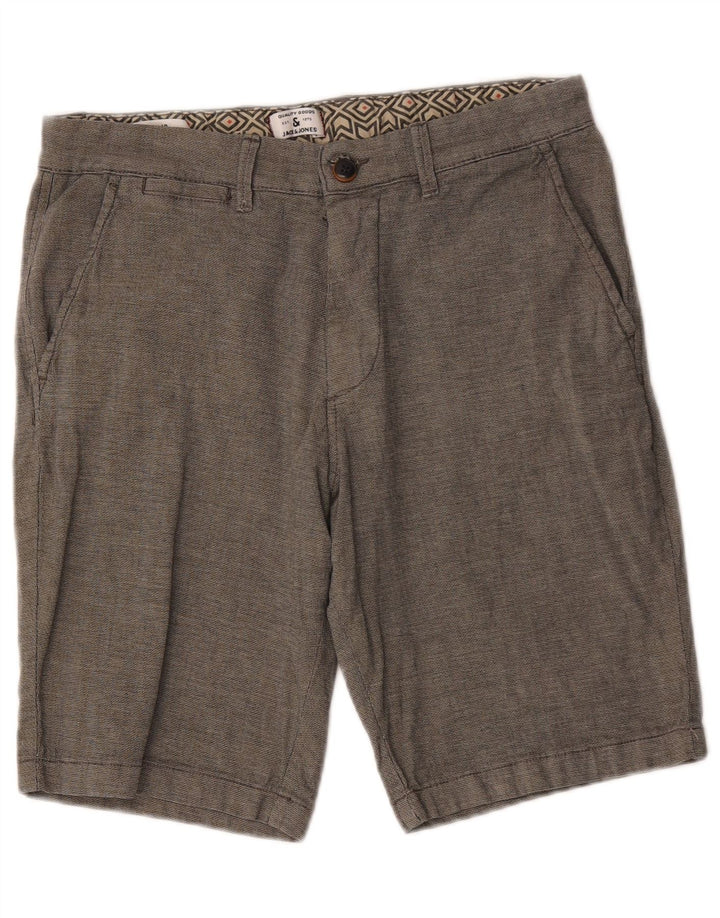 Ανδρικό Jack & Jones κανονικό σορτς chino μεσαίο W32 γκρι βαμβακερό