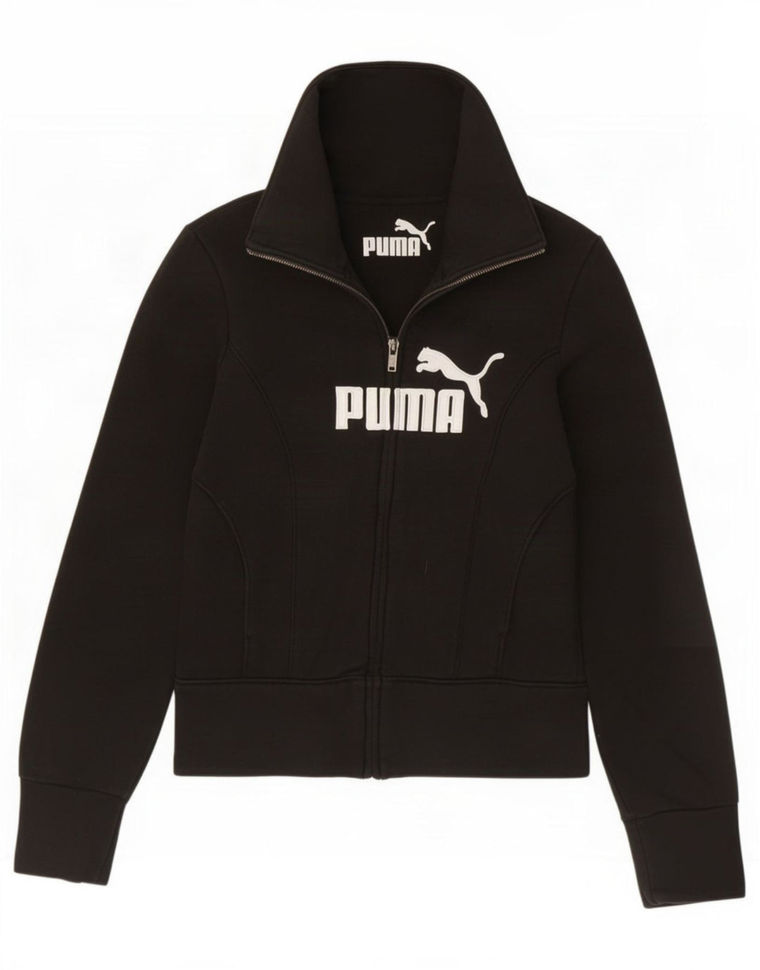 Γυναικεία αθλητική φόρμα γραφικών Puma Top Jacket UK 8 Small Black