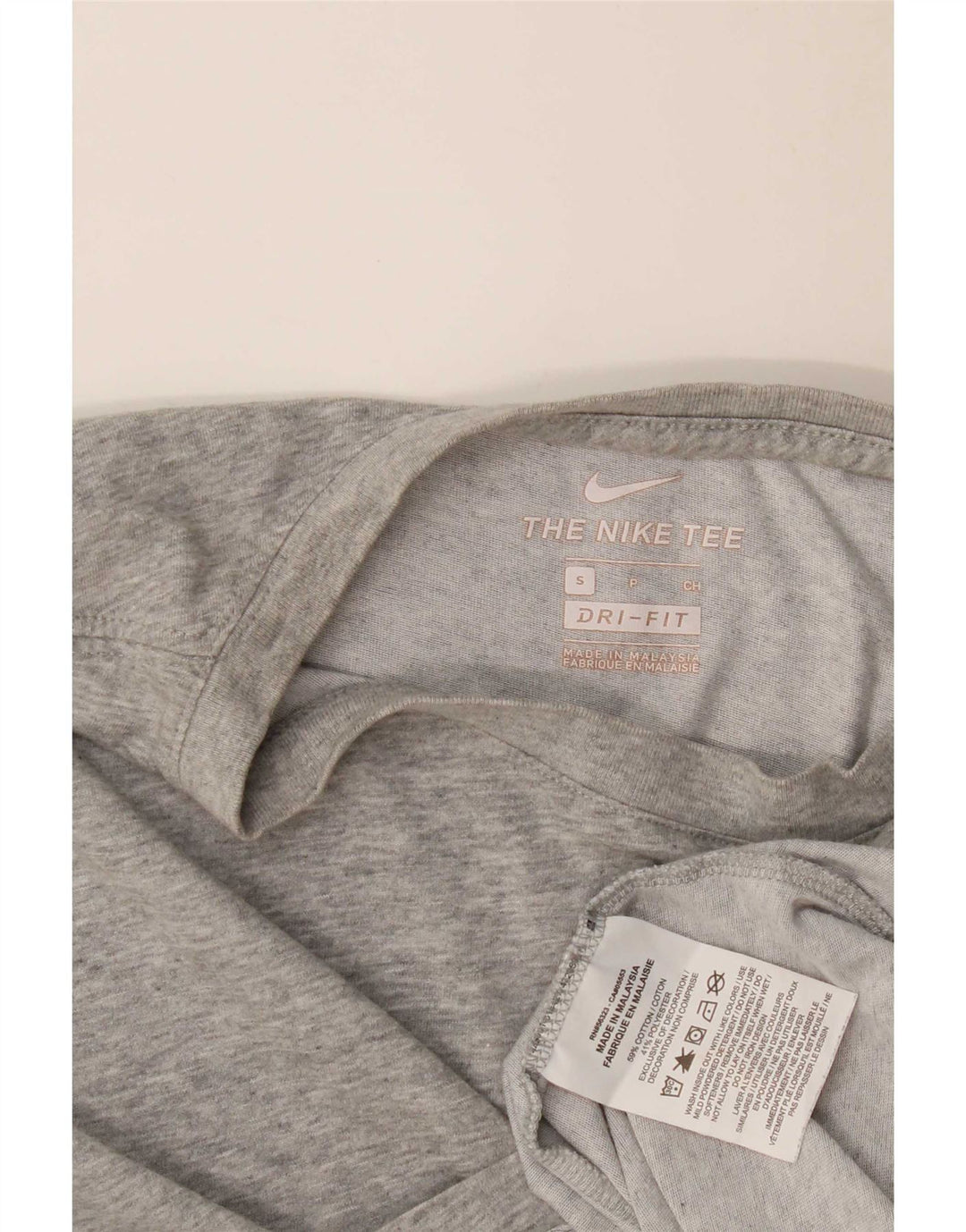 Ανδρικό μπλουζάκι Nike Dri Fit, μικρό γκρι βαμβακερό
