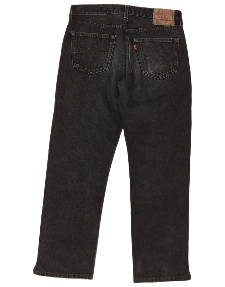 LEVI'S Ανδρικό τζιν 501 ίσιο W34 L30 μαύρο βαμβακερό