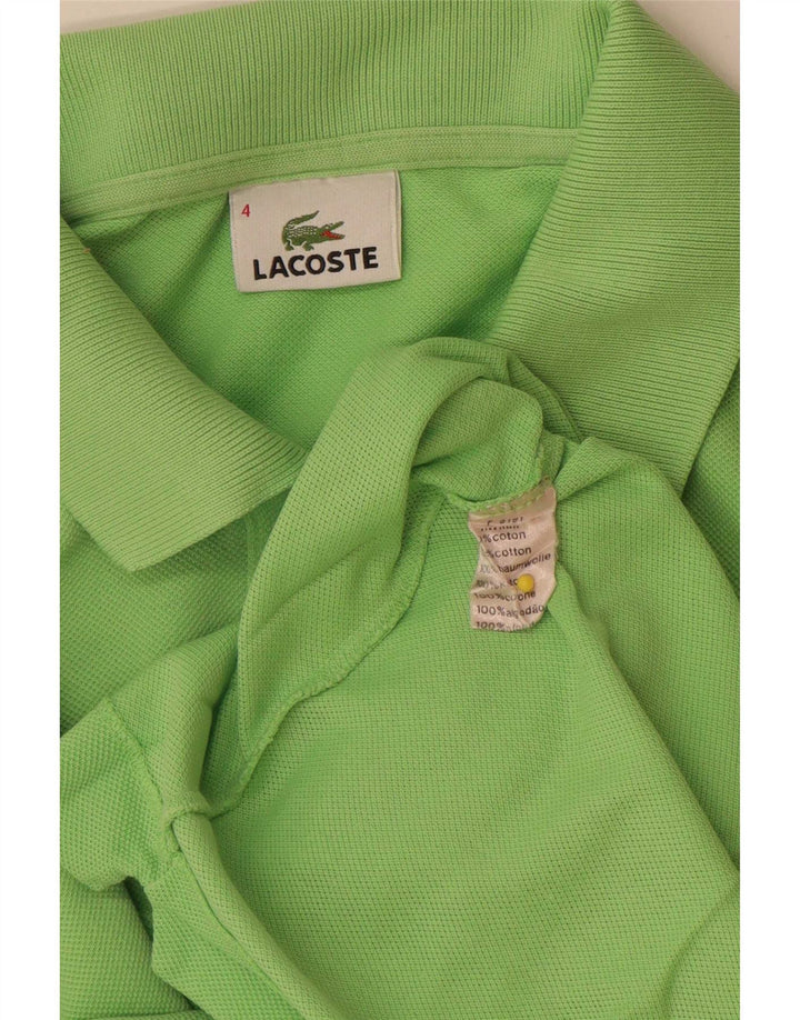 Ανδρικό μπλουζάκι πόλο Lacoste, Μέγεθος 4, Μεσαίο πράσινο βαμβακερό