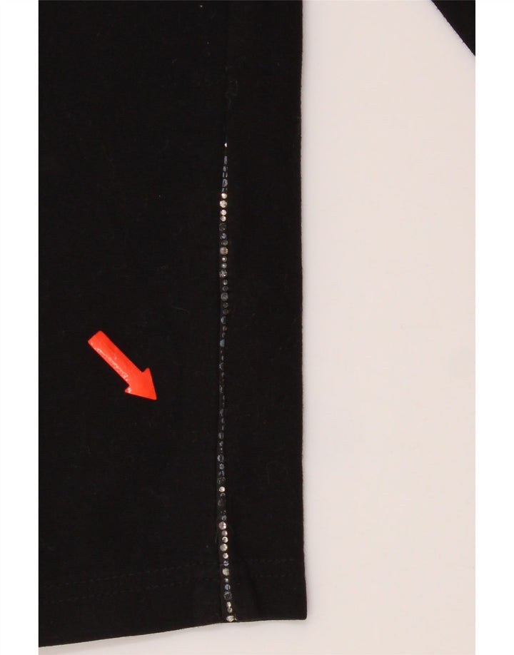 Marks & Spencer Γυναικεία κολάν Crop UK 8 Small Black Viscose