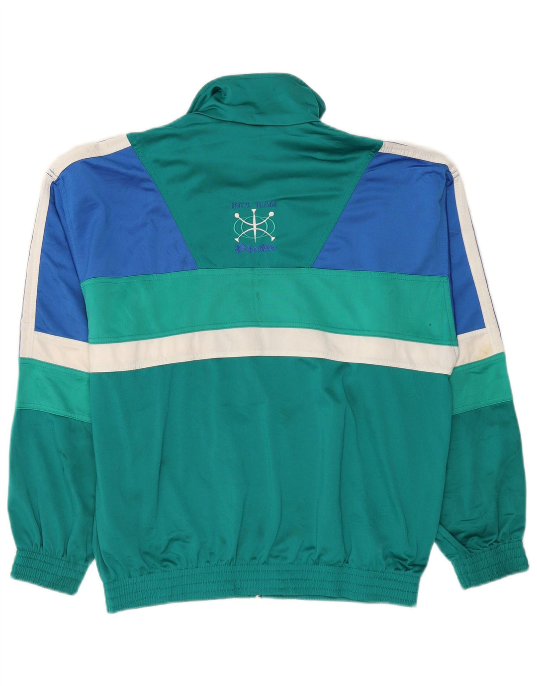 Ανδρική αθλητική φόρμα γραφικών LOTTO Top Jacket XL Green Colourblock Polyester