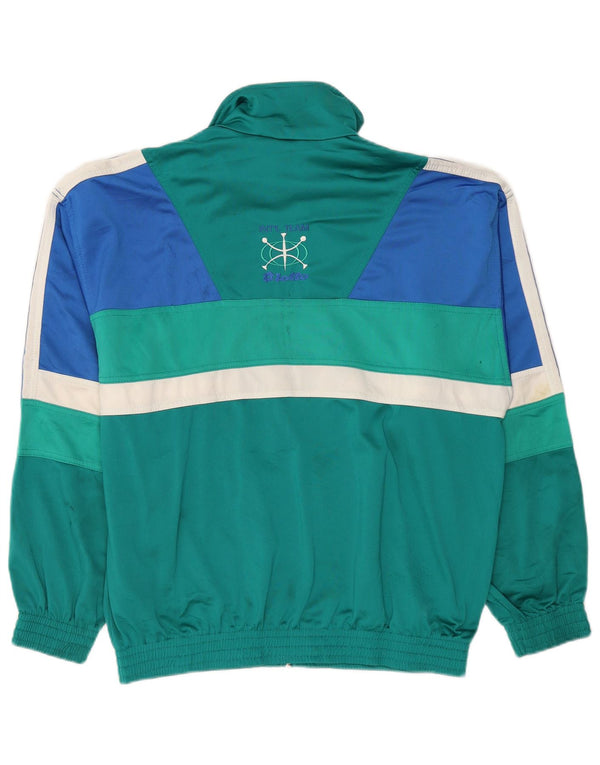 Ανδρική αθλητική φόρμα γραφικών LOTTO Top Jacket XL Green Colourblock Polyester