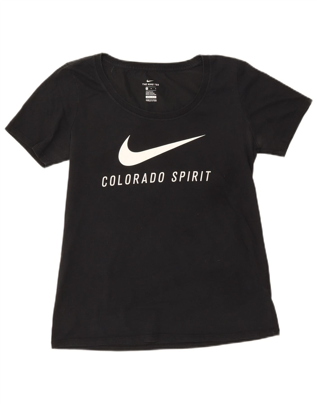 Γυναικείο γραφικό μπλουζάκι NIKE Colorado Spirit Top 12 μεσαίο μαύρο βαμβακερό