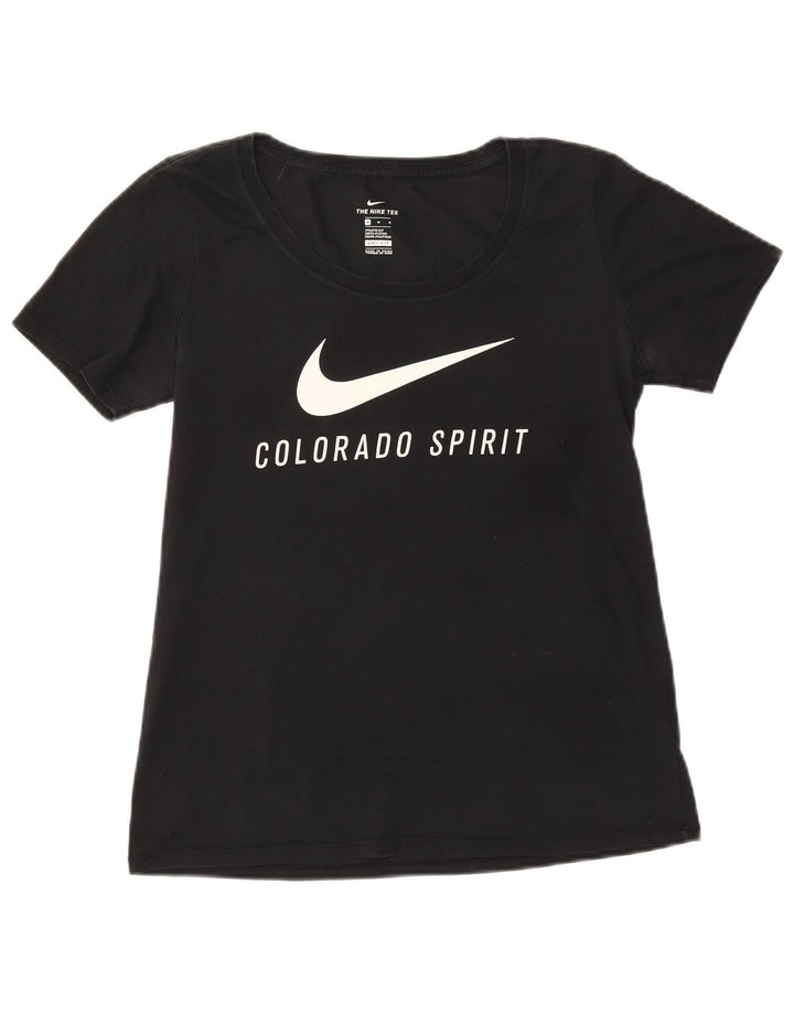Γυναικείο γραφικό μπλουζάκι NIKE Colorado Spirit Top 12 μεσαίο μαύρο βαμβακερό