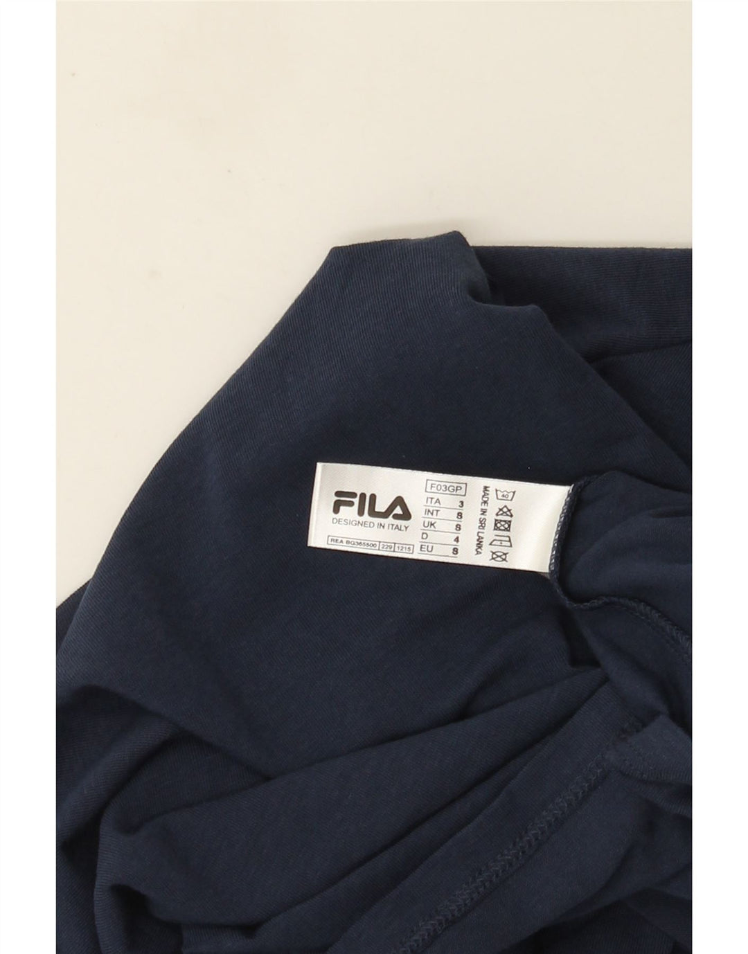 Fila Ανδρικό T-Shirt Top Μικρό Navy Blue από βαμβάκι