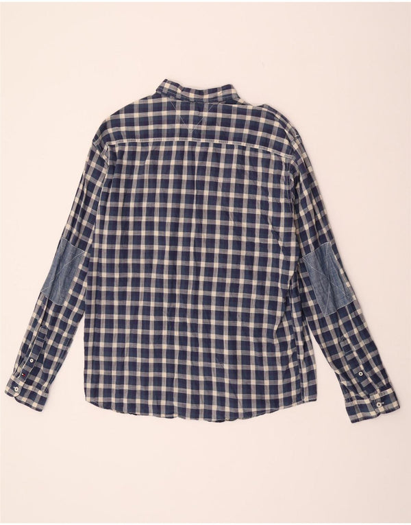 Tommy Hilfiger Ανδρικό πουκάμισο Vintage Fit XL Navy Blue Gingham Cotton